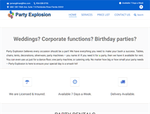 Tablet Screenshot of partyexplosion.net